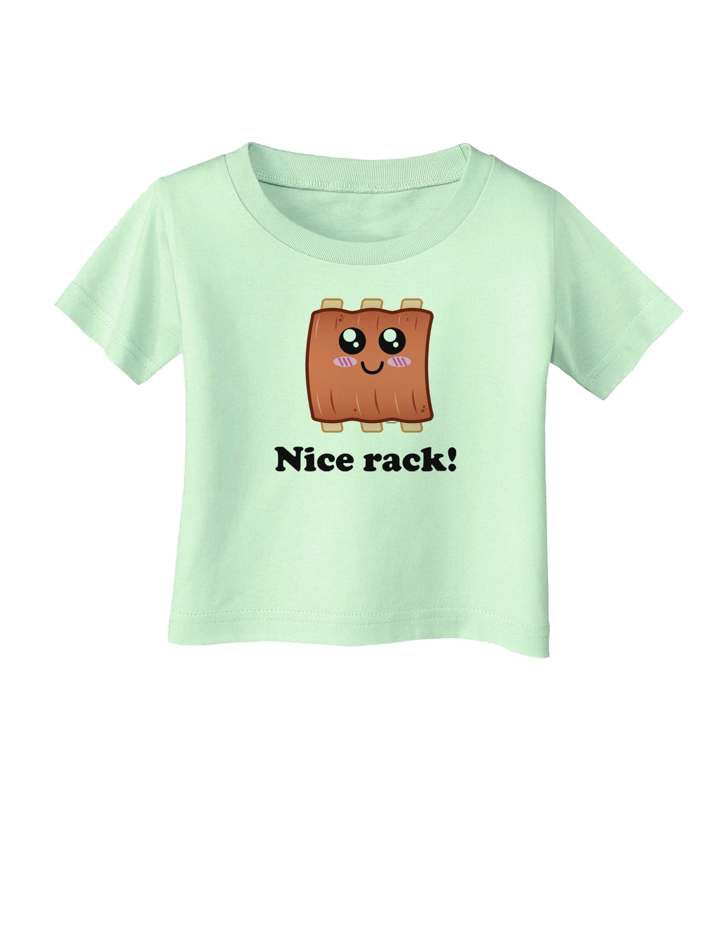 Nice Rack Infant T-Shirt-Infant T-Shirt-TooLoud-Light-Green-06-Months-Davson Sales