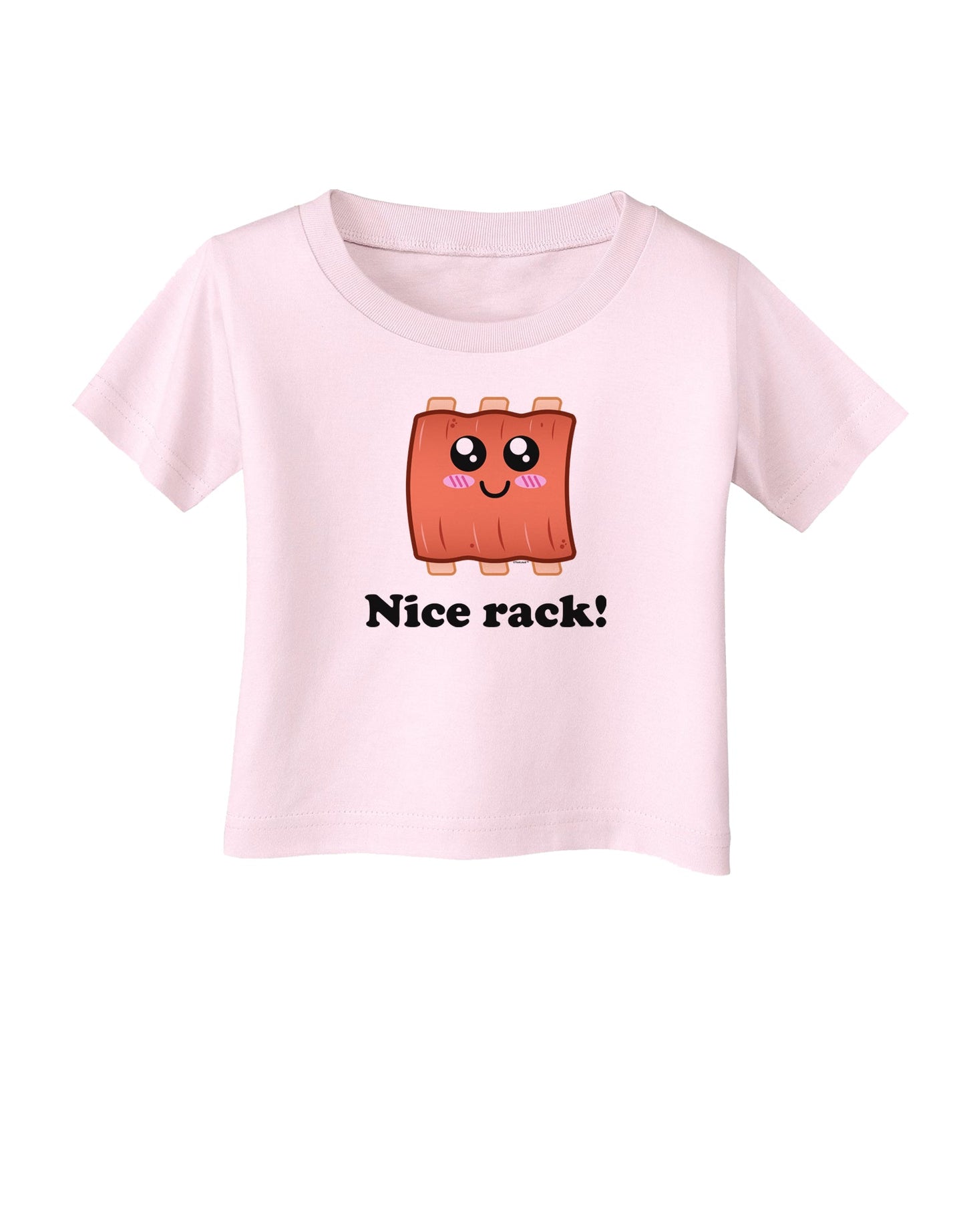 Nice Rack Infant T-Shirt-Infant T-Shirt-TooLoud-Light-Pink-06-Months-Davson Sales