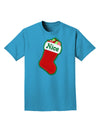 Nice Stocking Cute Christmas Adult Dark T-Shirt-Mens T-Shirt-TooLoud-Turquoise-Small-Davson Sales