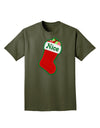 Nice Stocking Cute Christmas Adult Dark T-Shirt-Mens T-Shirt-TooLoud-Military-Green-Small-Davson Sales