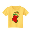 Nice Stocking Cute Christmas Toddler T-Shirt-Toddler T-Shirt-TooLoud-Yellow-2T-Davson Sales