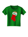 Nice Stocking Cute Christmas Toddler T-Shirt Dark-Toddler T-Shirt-TooLoud-Clover-Green-2T-Davson Sales