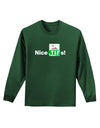 Nice Tifs Adult Long Sleeve Dark T-Shirt-TooLoud-Dark-Green-Small-Davson Sales