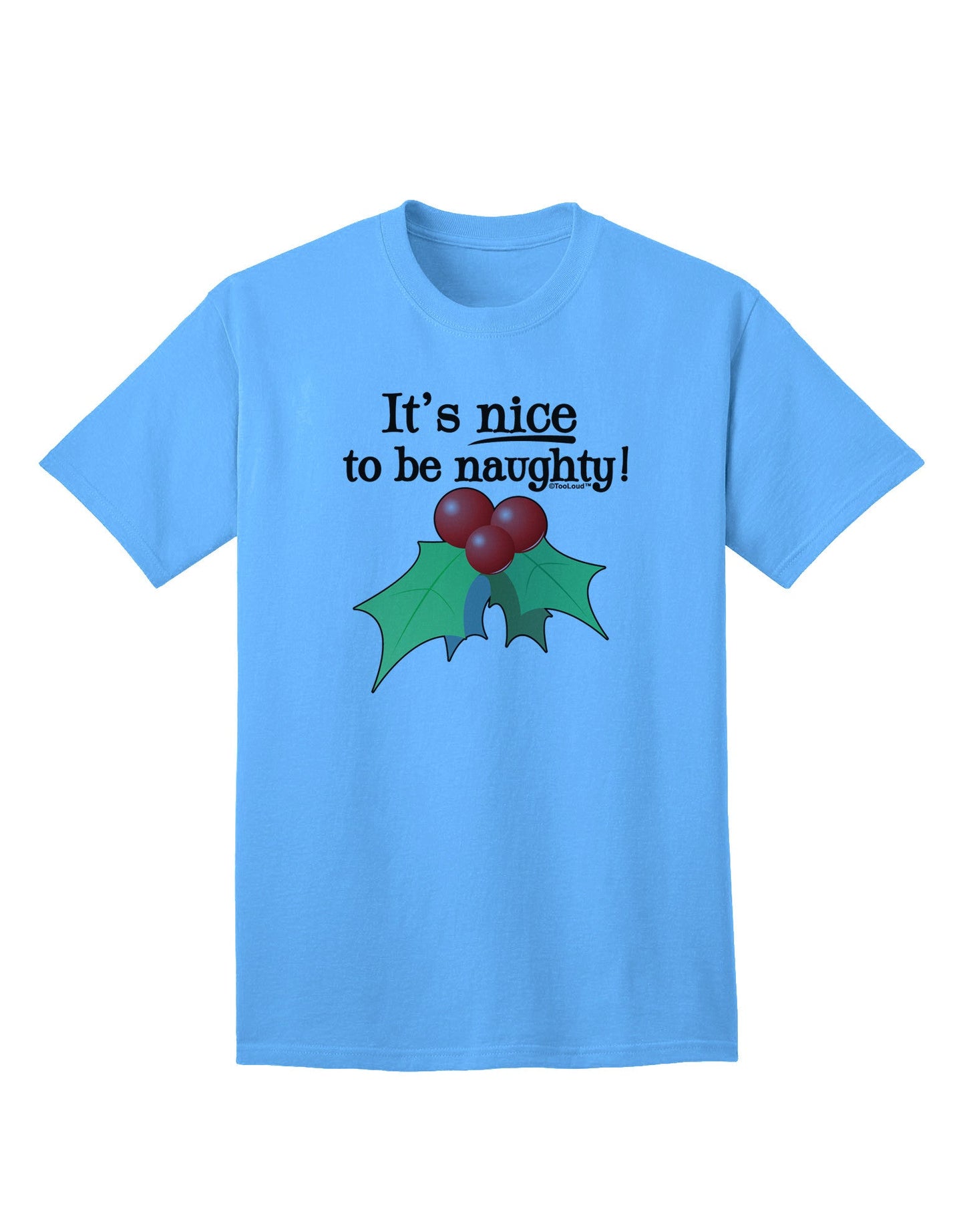 Nice to be Naughty Adult T-Shirt-unisex t-shirt-TooLoud-Aquatic-Blue-Small-Davson Sales