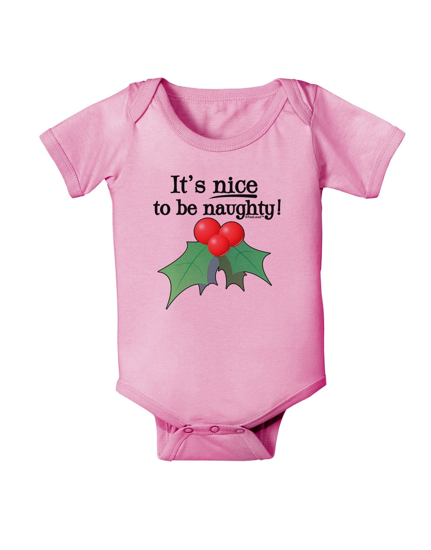 Nice to be Naughty Baby Romper Bodysuit-Baby Romper-TooLoud-Pink-06-Months-Davson Sales