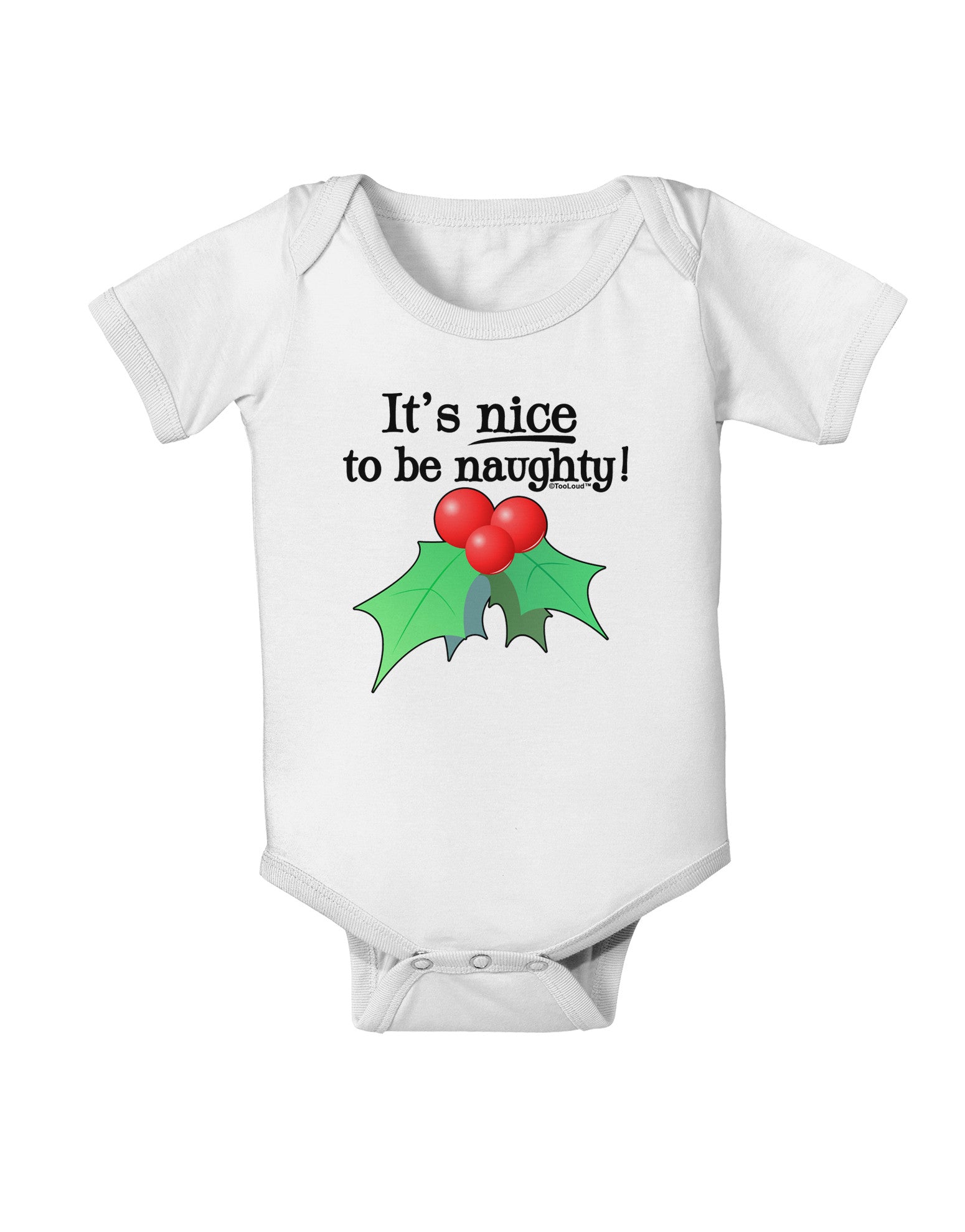 Nice to be Naughty Baby Romper Bodysuit-Baby Romper-TooLoud-White-06-Months-Davson Sales