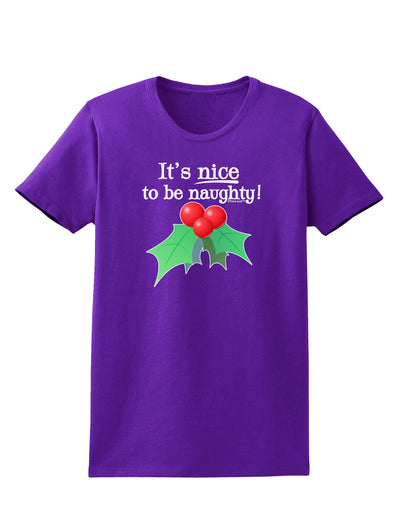 Nice to be Naughty Womens Dark T-Shirt-TooLoud-Purple-X-Small-Davson Sales