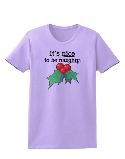 Nice to be Naughty Womens T-Shirt-Womens T-Shirt-TooLoud-Lavender-X-Small-Davson Sales