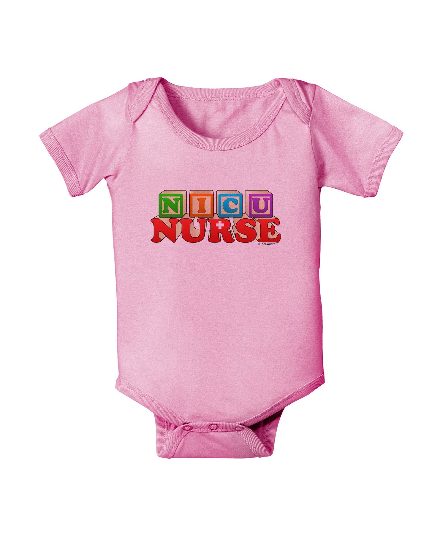 Nicu Nurse Baby Romper Bodysuit-Baby Romper-TooLoud-Pink-06-Months-Davson Sales