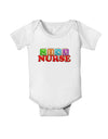 Nicu Nurse Baby Romper Bodysuit-Baby Romper-TooLoud-White-06-Months-Davson Sales