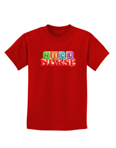 Nicu Nurse Childrens Dark T-Shirt-Childrens T-Shirt-TooLoud-Red-X-Small-Davson Sales