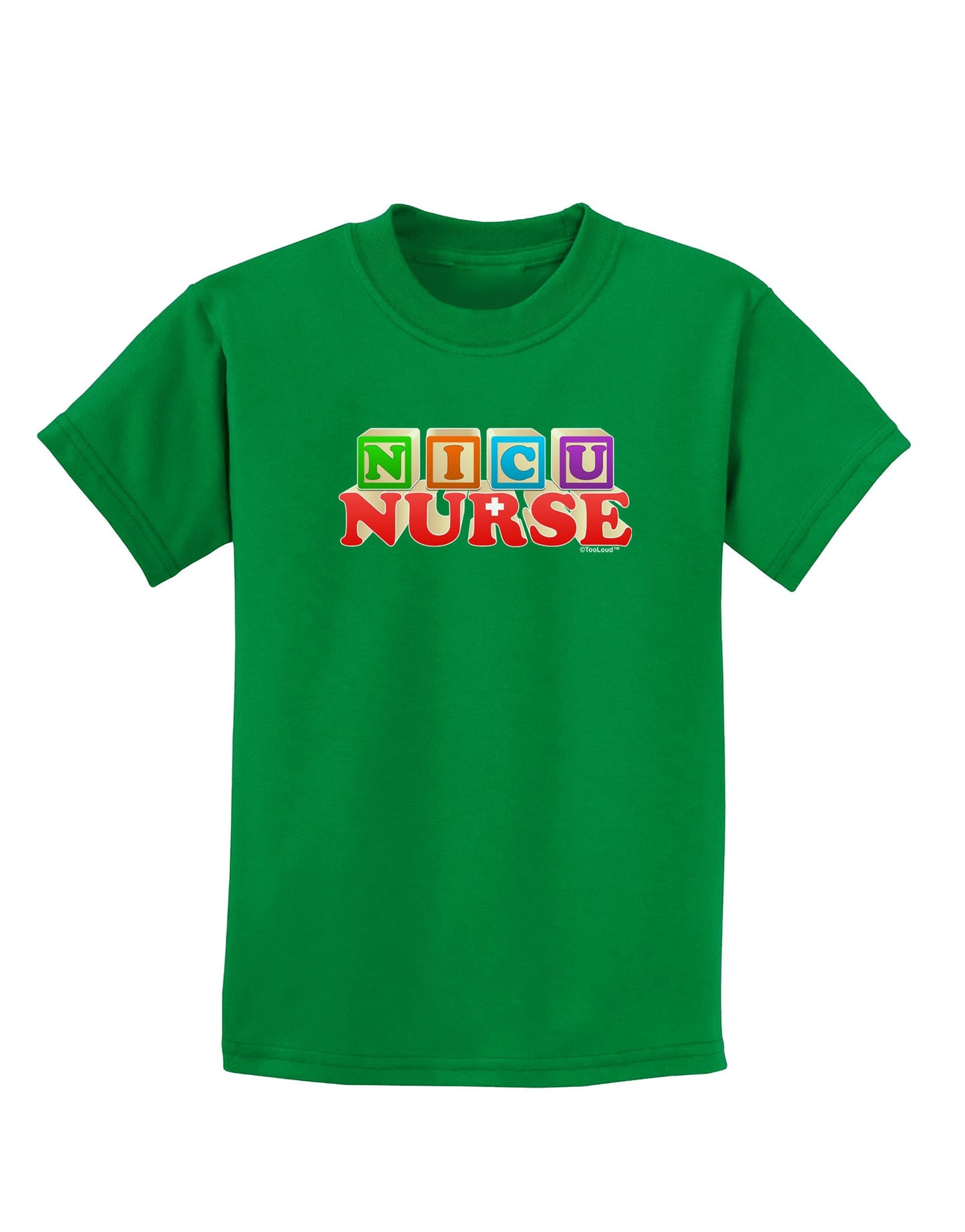 Nicu Nurse Childrens Dark T-Shirt-Childrens T-Shirt-TooLoud-Kelly-Green-X-Small-Davson Sales