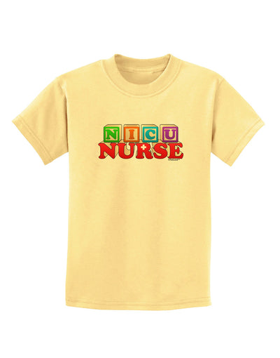 Nicu Nurse Childrens T-Shirt-Childrens T-Shirt-TooLoud-Daffodil-Yellow-X-Small-Davson Sales