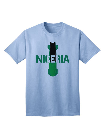 Nigeria Bobsled Adult T-Shirt - A Stylish Addition to Your Wardrobe by TooLoud-Mens T-shirts-TooLoud-Light-Blue-Small-Davson Sales