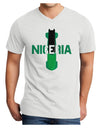 Nigeria Bobsled Adult V-Neck T-shirt by TooLoud-Mens V-Neck T-Shirt-TooLoud-White-Small-Davson Sales