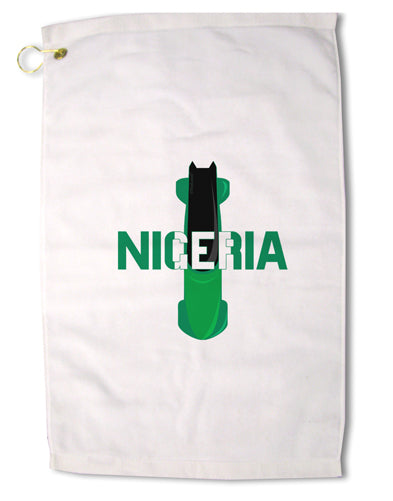 Nigeria Bobsled Premium Cotton Golf Towel - 16 x 25 inch by TooLoud-Golf Towel-TooLoud-16x25"-Davson Sales