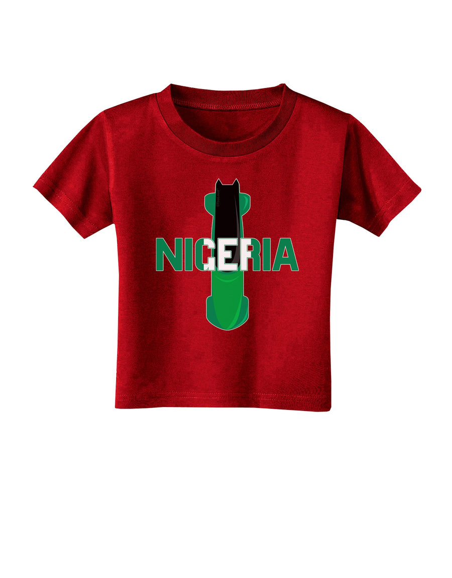 Nigeria Bobsled Toddler T-Shirt Dark by TooLoud-Toddler T-Shirt-TooLoud-Black-2T-Davson Sales