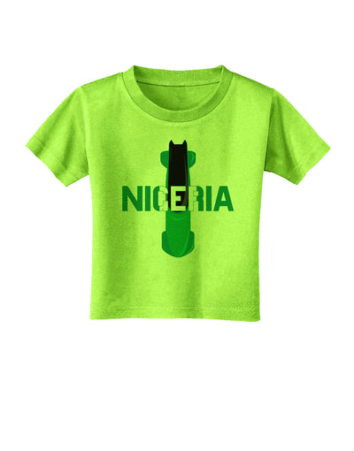 Nigeria Bobsled Toddler T-Shirt by TooLoud-Toddler T-Shirt-TooLoud-Lime-Green-2T-Davson Sales