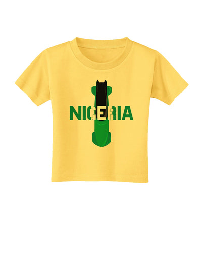 Nigeria Bobsled Toddler T-Shirt by TooLoud-Toddler T-Shirt-TooLoud-Yellow-2T-Davson Sales