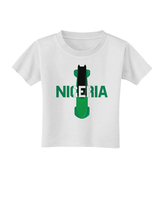 Nigeria Bobsled Toddler T-Shirt by TooLoud-Toddler T-Shirt-TooLoud-White-2T-Davson Sales