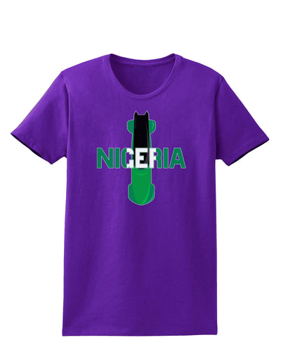 Nigeria Bobsled Womens Dark T-Shirt by TooLoud-TooLoud-Purple-X-Small-Davson Sales