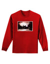 Nighttime Flamingos Adult Long Sleeve Dark T-Shirt-TooLoud-Red-Small-Davson Sales