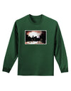 Nighttime Flamingos Adult Long Sleeve Dark T-Shirt-TooLoud-Dark-Green-Small-Davson Sales