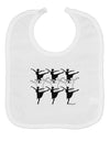 Nine Ladies Dancing Baby Bib