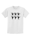 Nine Ladies Dancing Childrens T-Shirt-Childrens T-Shirt-TooLoud-White-X-Small-Davson Sales