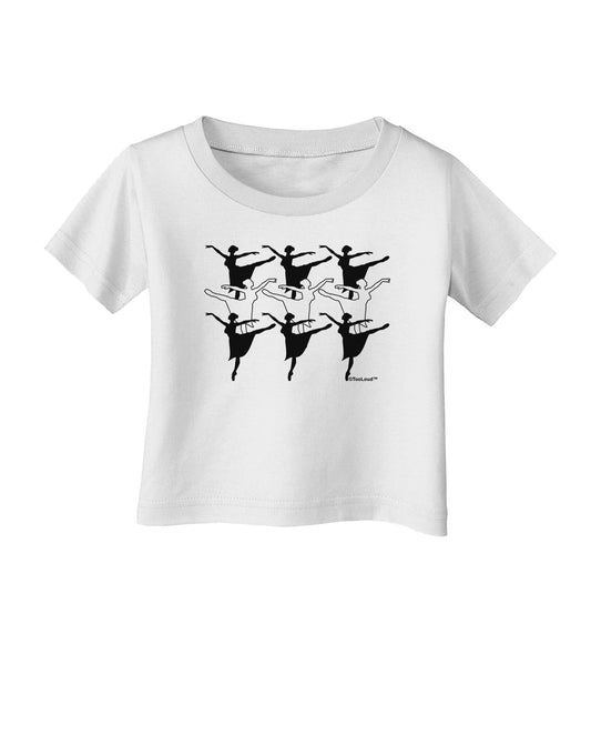 Nine Ladies Dancing Infant T-Shirt-Infant T-Shirt-TooLoud-White-06-Months-Davson Sales