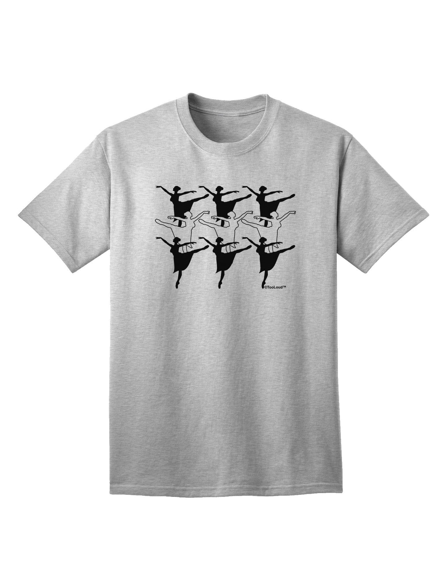 Nine Ladies Dancing - Premium Adult T-Shirt for Dance Enthusiasts-Mens T-shirts-TooLoud-AshGray-Small-Davson Sales