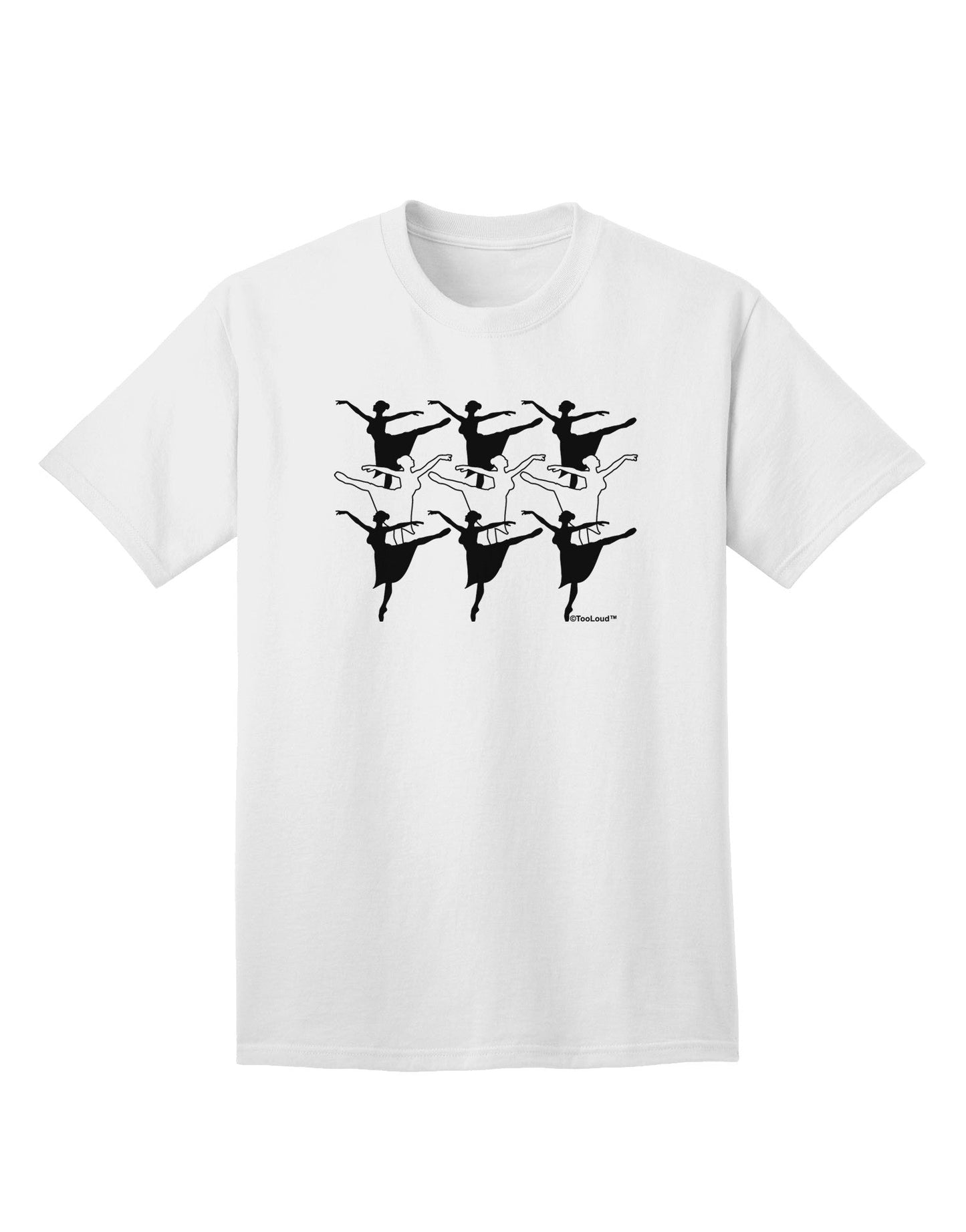 Nine Ladies Dancing - Premium Adult T-Shirt for Dance Enthusiasts-Mens T-shirts-TooLoud-White-Small-Davson Sales