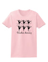 Nine Ladies Dancing Text Womens T-Shirt-Womens T-Shirt-TooLoud-PalePink-X-Small-Davson Sales