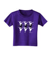 Nine Ladies Dancing Toddler T-Shirt Dark-Toddler T-Shirt-TooLoud-Purple-2T-Davson Sales