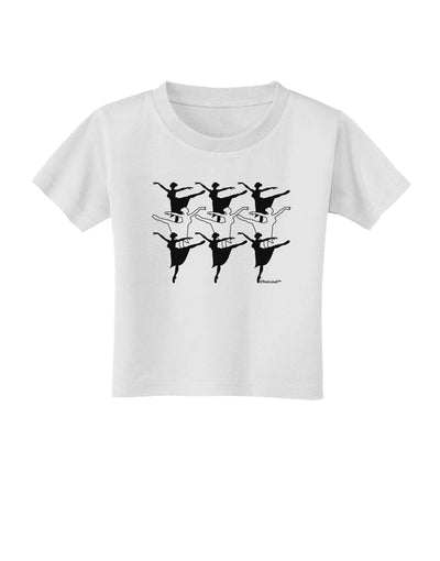 Nine Ladies Dancing Toddler T-Shirt-Toddler T-Shirt-TooLoud-White-2T-Davson Sales