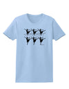 Nine Ladies Dancing Womens T-Shirt-Womens T-Shirt-TooLoud-Light-Blue-X-Small-Davson Sales