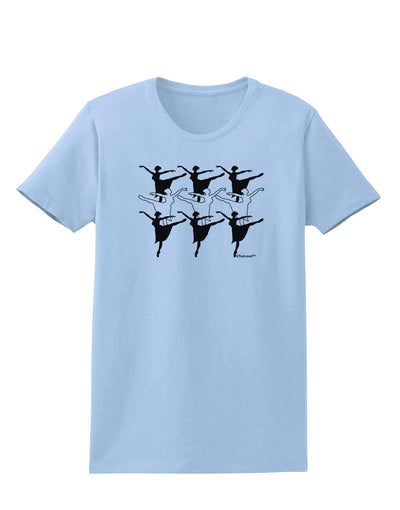 Nine Ladies Dancing Womens T-Shirt-Womens T-Shirt-TooLoud-Light-Blue-X-Small-Davson Sales