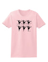 Nine Ladies Dancing Womens T-Shirt-Womens T-Shirt-TooLoud-PalePink-X-Small-Davson Sales