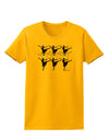 Nine Ladies Dancing Womens T-Shirt-Womens T-Shirt-TooLoud-Gold-X-Small-Davson Sales