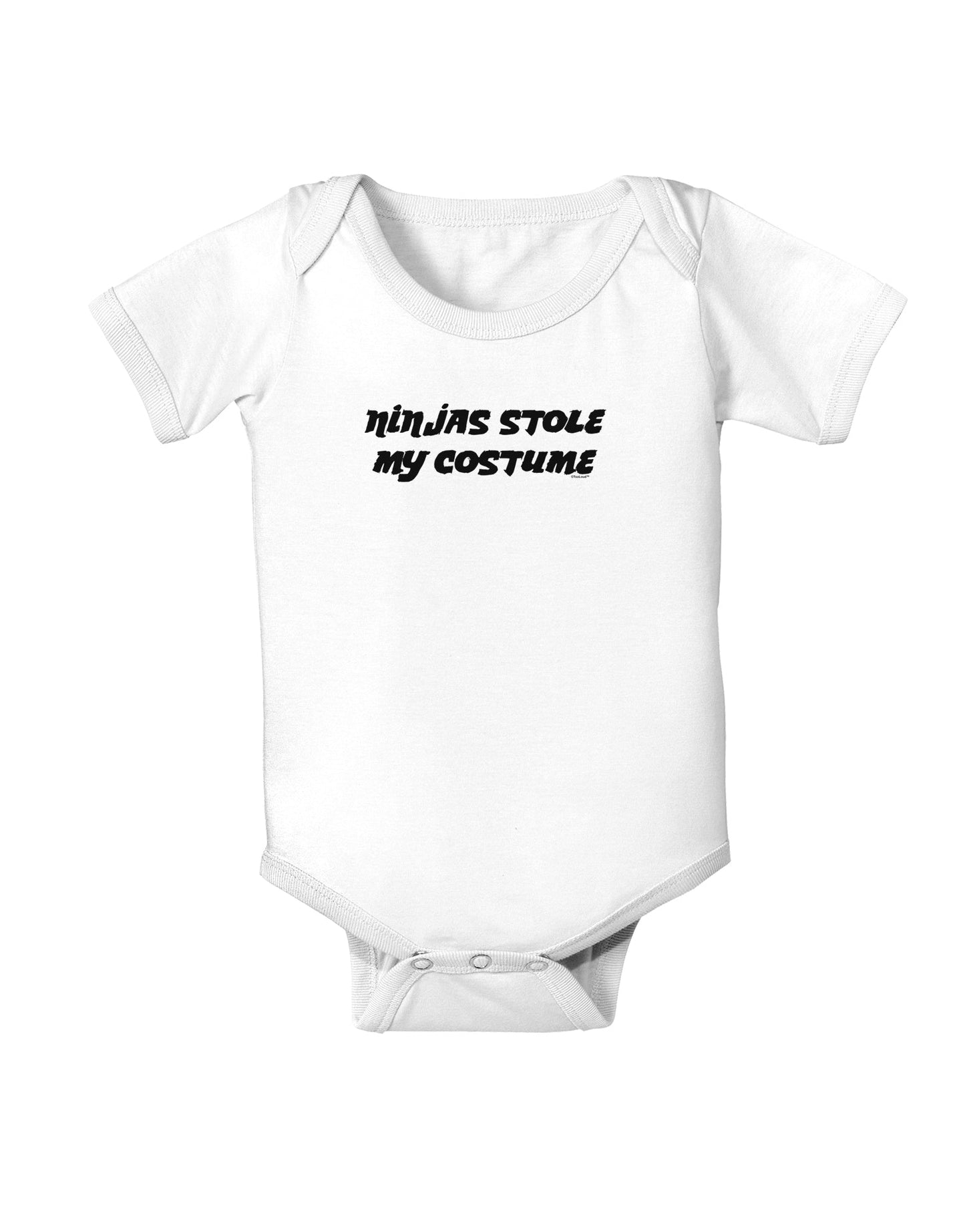 Ninjas Stole My Costume - Halloween Baby Romper Bodysuit-Baby Romper-TooLoud-White-06-Months-Davson Sales