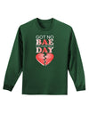 No Bae For Valentine's Day Adult Long Sleeve Dark T-Shirt-TooLoud-Dark-Green-Small-Davson Sales