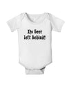 No Beer Left Behind Baby Romper Bodysuit-Baby Romper-TooLoud-White-06-Months-Davson Sales