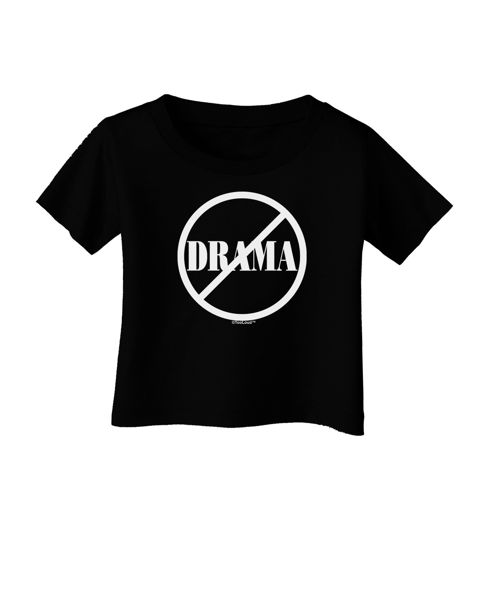 No Drama Allowed Infant T-Shirt Dark-Infant T-Shirt-TooLoud-Black-06-Months-Davson Sales