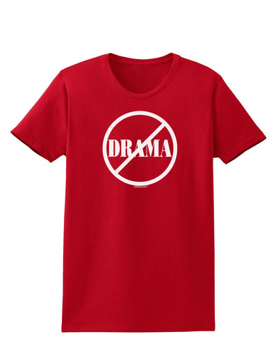 No Drama Allowed Womens Dark T-Shirt-TooLoud-Red-X-Small-Davson Sales