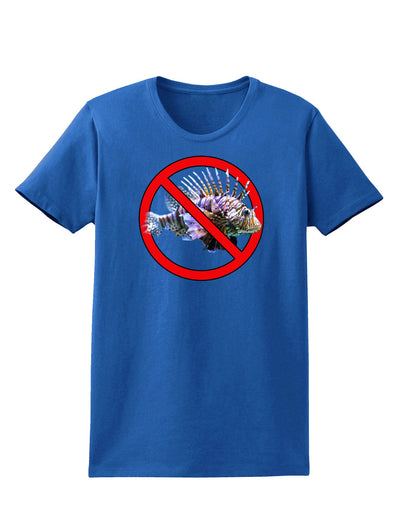 No Lionfish Womens Dark T-Shirt-TooLoud-Royal-Blue-X-Small-Davson Sales