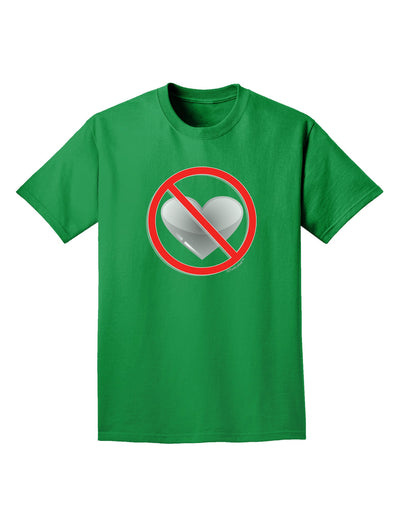 No Love Symbol Adult Dark T-Shirt-Mens T-Shirt-TooLoud-Kelly-Green-Small-Davson Sales