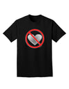No Love Symbol Adult Dark T-Shirt-Mens T-Shirt-TooLoud-Black-Small-Davson Sales