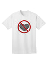 No Love Symbol Adult T-Shirt