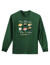 No Sushi No Life Adult Long Sleeve Dark T-Shirt-TooLoud-Dark-Green-Small-Davson Sales