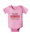 No Your Right Lets Do it the Dumbest Way Baby Romper Bodysuit by TooLoud-Baby Romper-TooLoud-Pink-06-Months-Davson Sales